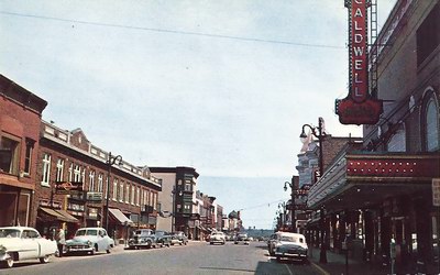 Caldwell Theatre - 1955 Post Card View (newer photo)